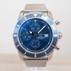Швейцарський годинник Breitling Superocean Heritage Chronograph 46mm Blue Dial