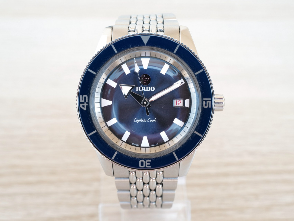 Швейцарський годинник Rado Captain Cook Blue Ceramic