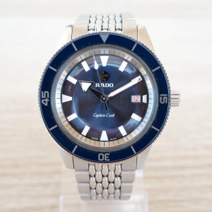 Швейцарський годинник Rado Captain Cook Blue Ceramic