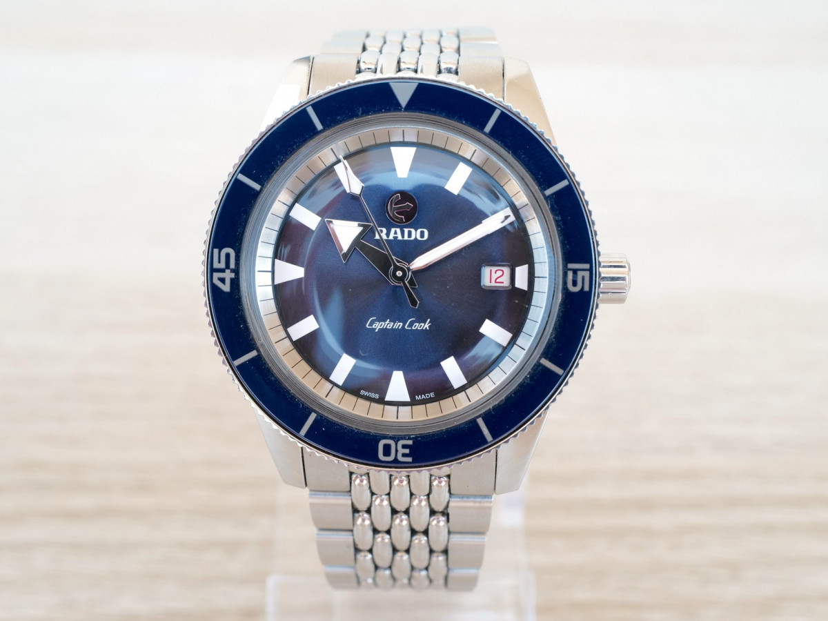 Швейцарський годинник Rado Captain Cook Blue Ceramic