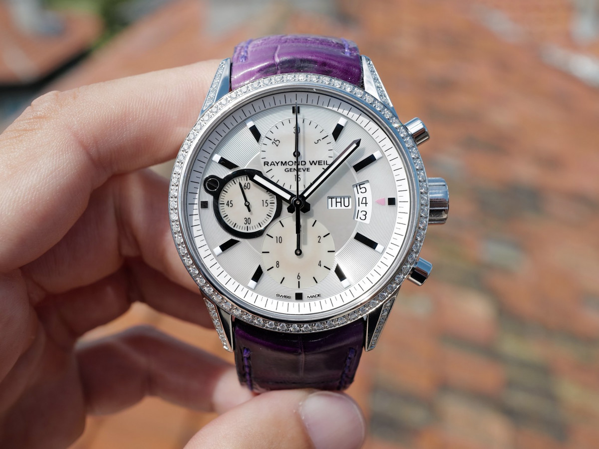 Швейцарские часы Raymond Weil Freelancer Automatic Chronograph Diamonds