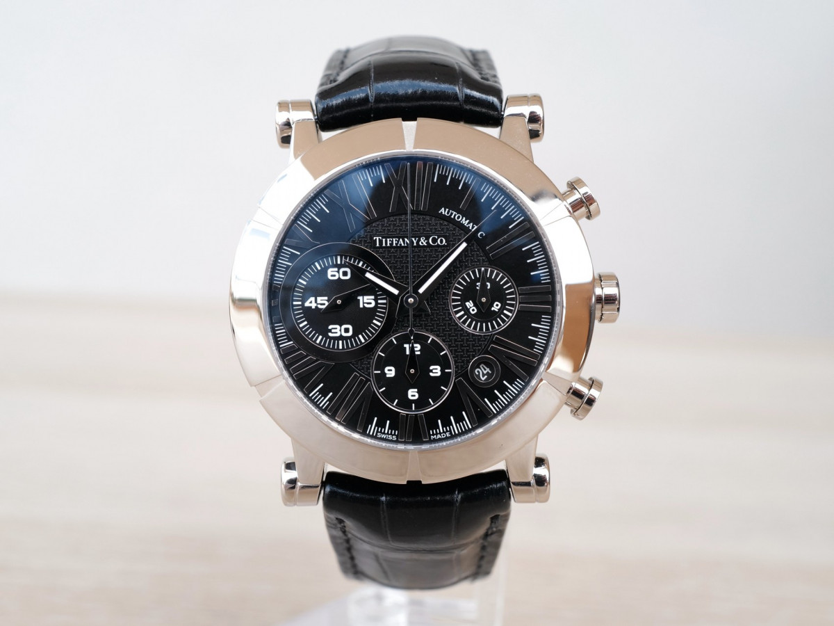 Швейцарський годинник Tiffany & Co. Atlas Automatic Chronograph 18K White Gold