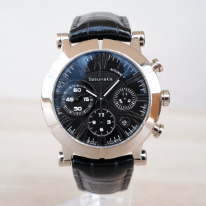 Швейцарський годинник Tiffany & Co. Atlas Automatic Chronograph 18K White Gold