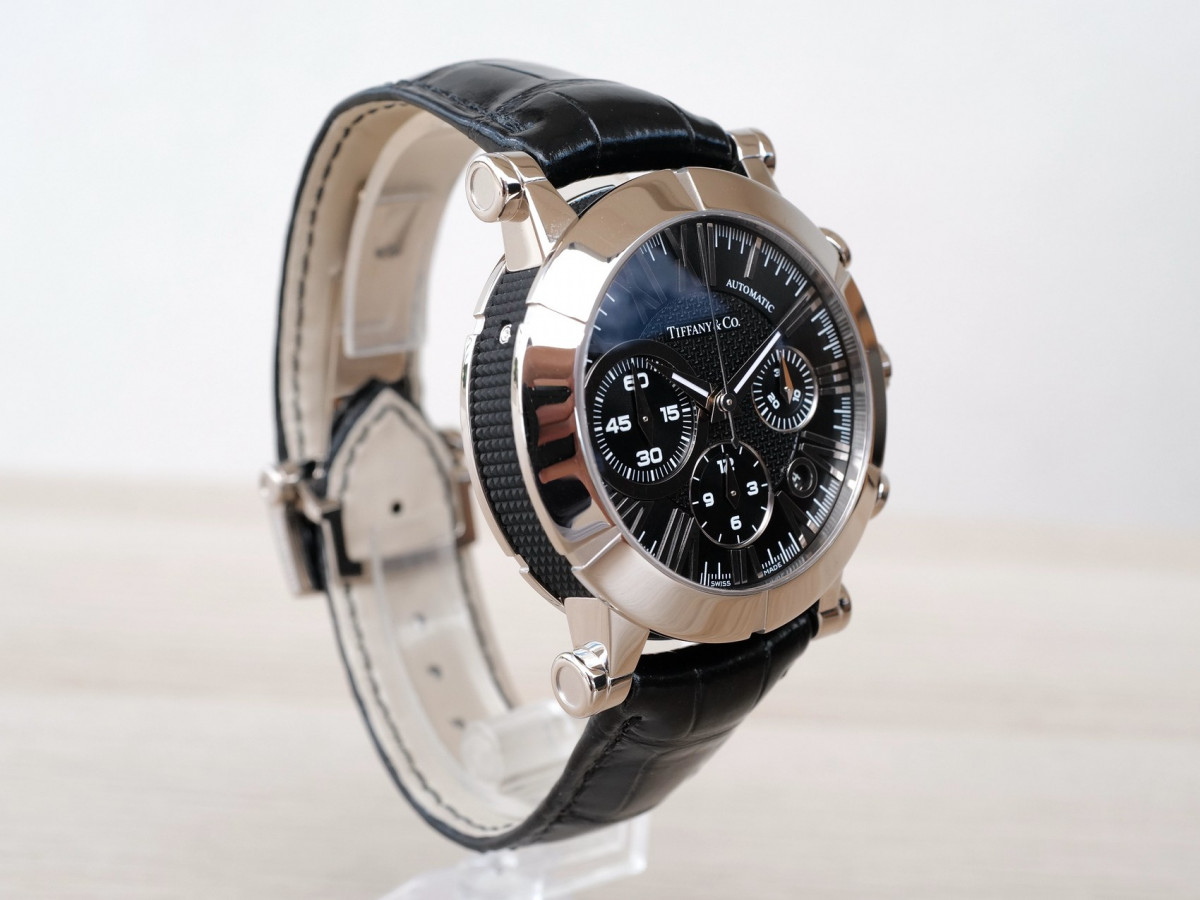 Швейцарський годинник Tiffany & Co. Atlas Automatic Chronograph 18K White Gold
