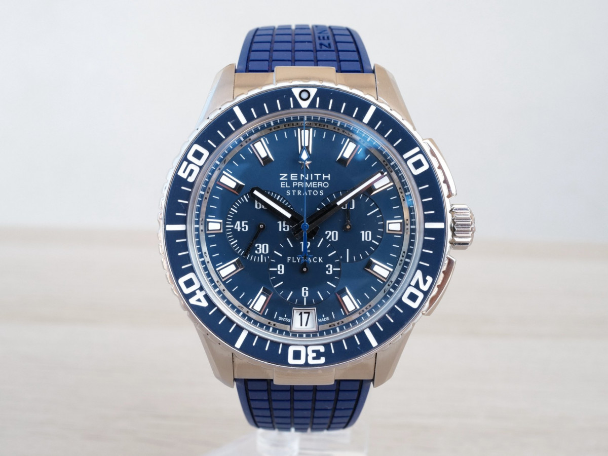 Швейцарський годинник Zenith El Primero Flyback Automatic Blue Dial