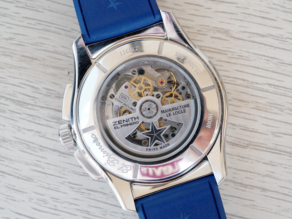 Швейцарський годинник Zenith El Primero Flyback Automatic Blue Dial