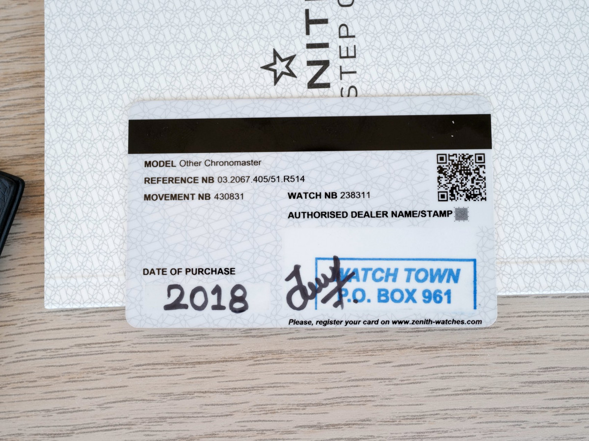 Швейцарський годинник Zenith El Primero Flyback Automatic Blue Dial