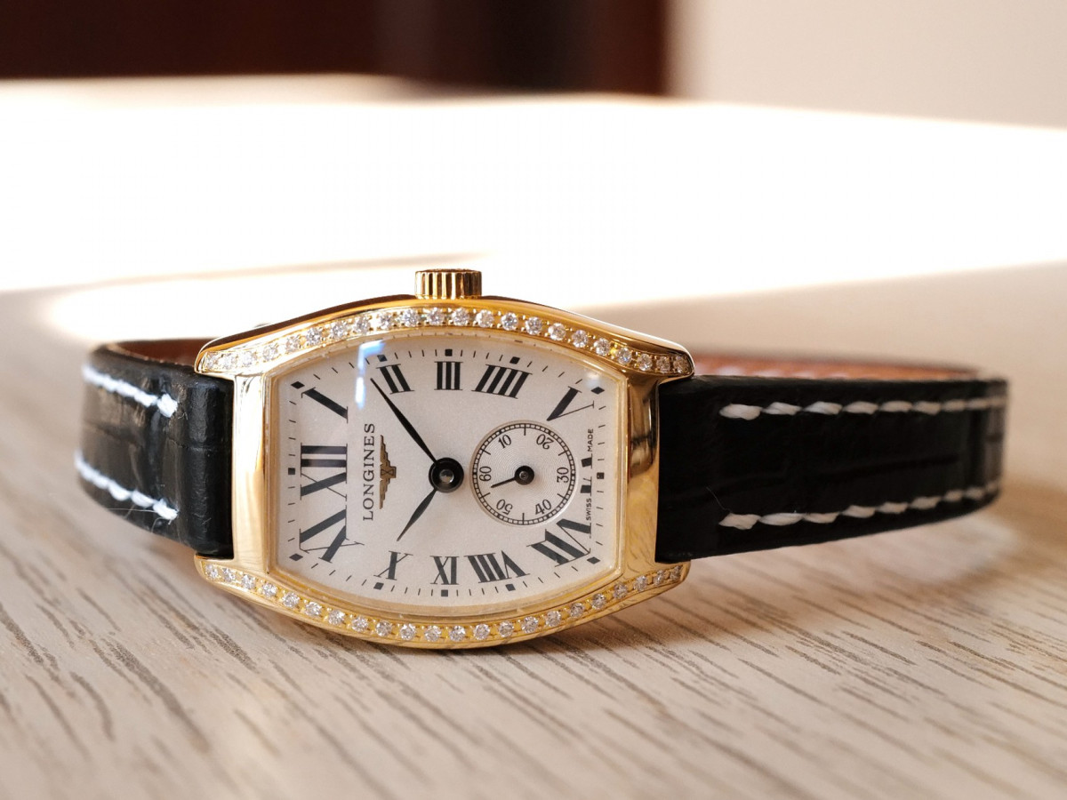 Швейцарський годинник Longines Evidenza 18K Yellow Gold Diamonds