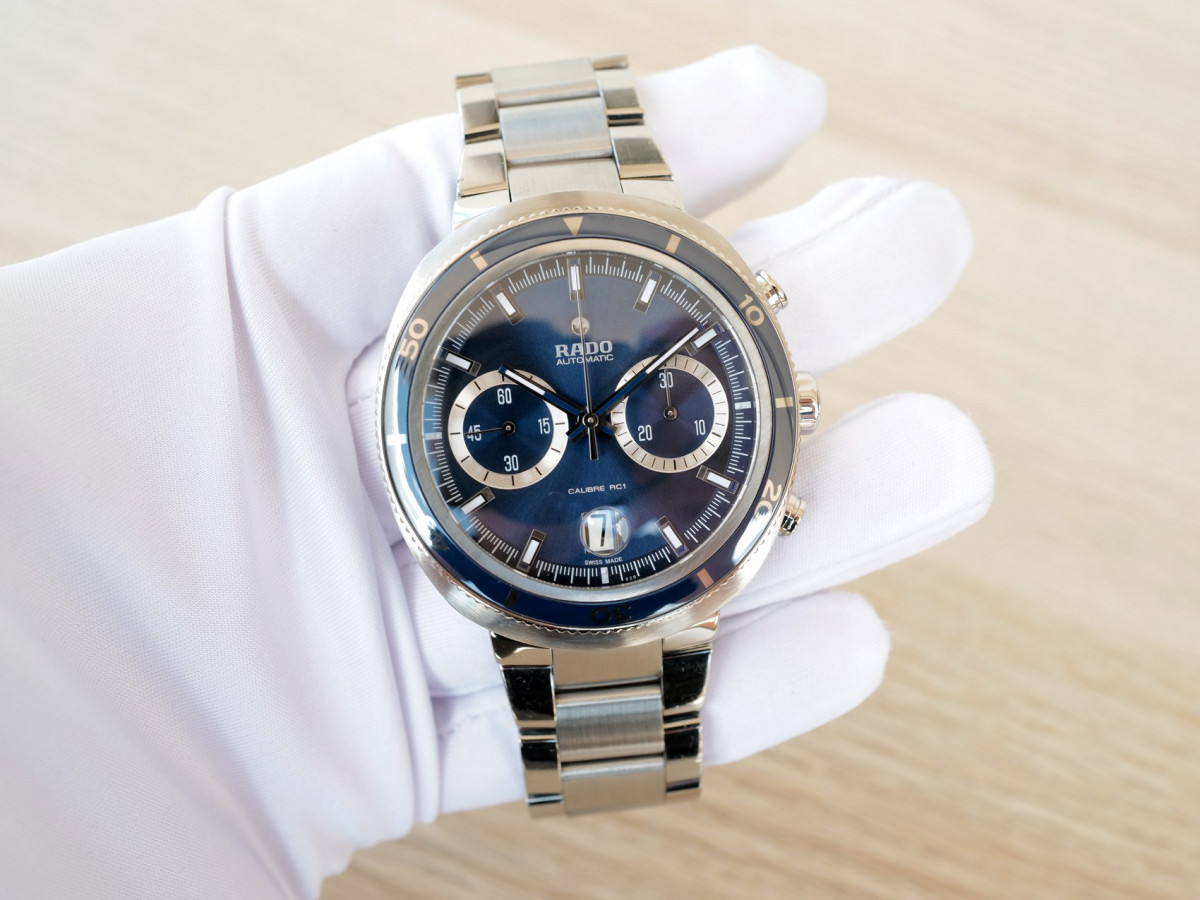 Швейцарський годинник Rado D-Star 200 Blue Ceramic Automatic Chronograph