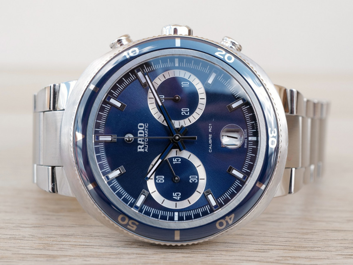 Швейцарський годинник Rado D-Star 200 Blue Ceramic Automatic Chronograph
