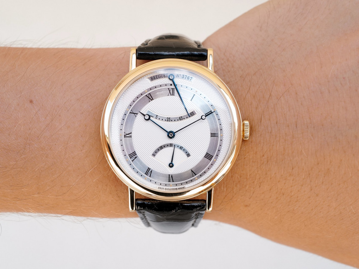 Швейцарський годинник Breguet Classique Retrograde Seconds Power Reserve 18K Yellow Gold