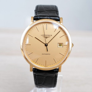 Швейцарський годинник Longines Presence 37 Automatic 18K Yellow Gold