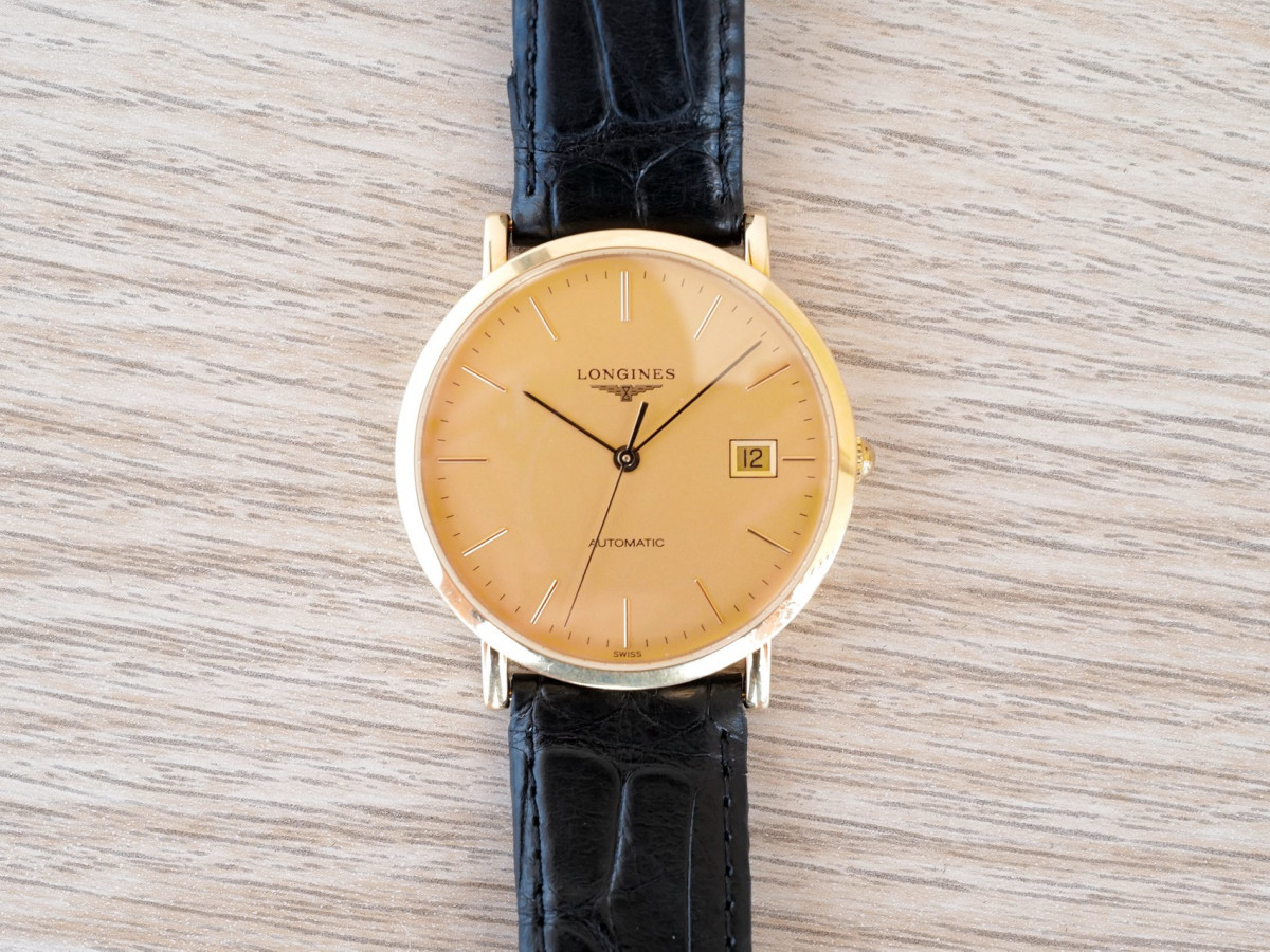 Швейцарський годинник Longines Presence 37 Automatic 18K Yellow Gold