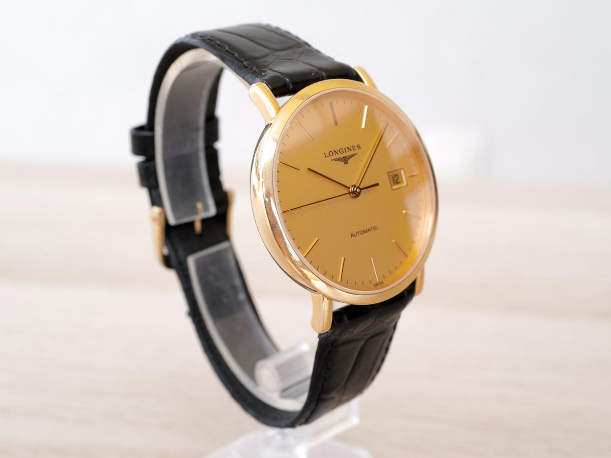 Швейцарський годинник Longines Presence 37 Automatic 18K Yellow Gold