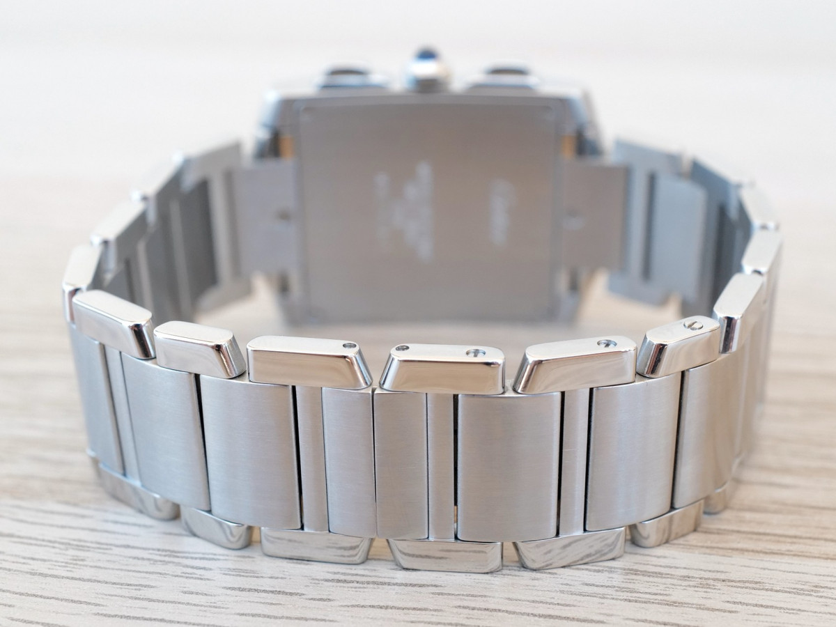 Швейцарський годинник Cartier Tank Francaise Chronoflex Steel