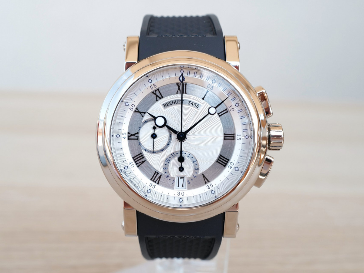 Швейцарський годинник Breguet Marine Chronograph 18K White Gold