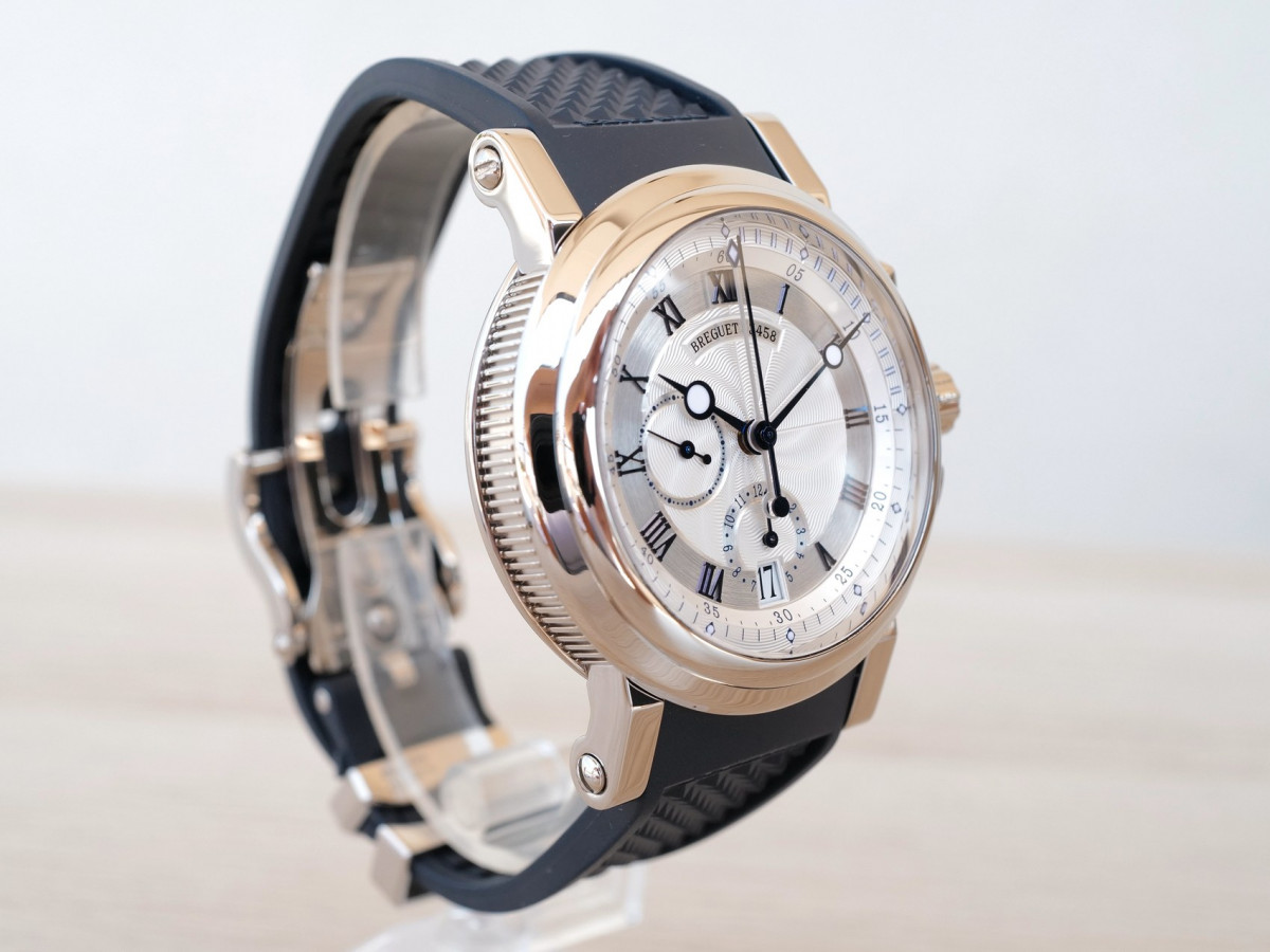 Швейцарський годинник Breguet Marine Chronograph 18K White Gold