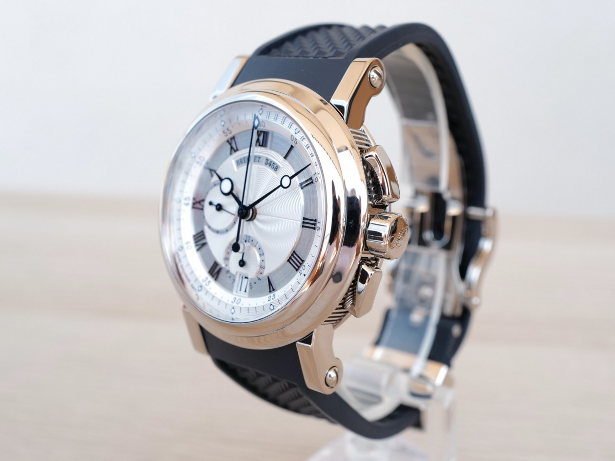 Швейцарський годинник Breguet Marine Chronograph 18K White Gold