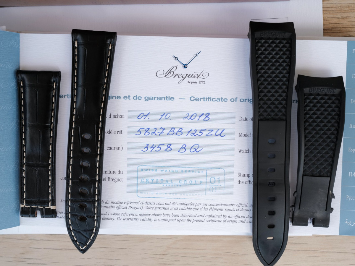 Швейцарський годинник Breguet Marine Chronograph 18K White Gold