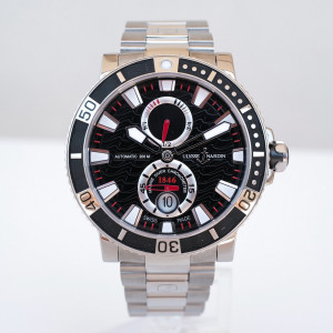 Swiss watch Ulysse Nardin Maxi Marine Diver Titanium Black Dial