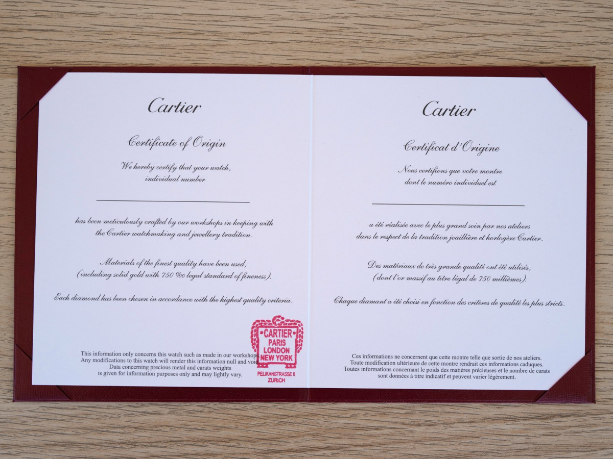 Швейцарський годинник Cartier Tank Solo