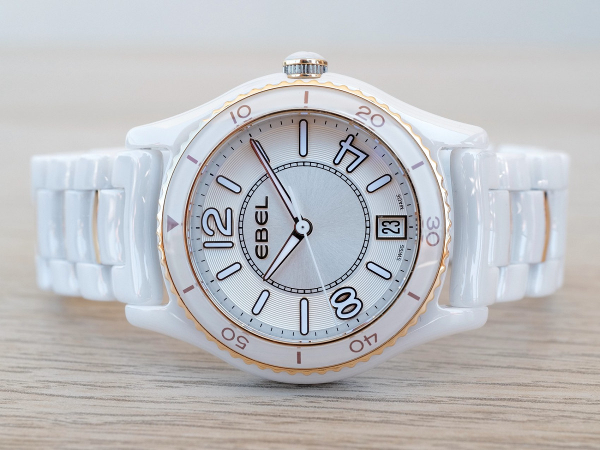 Швейцарские часы Ebel X-1 White Ceramic 18K Gold