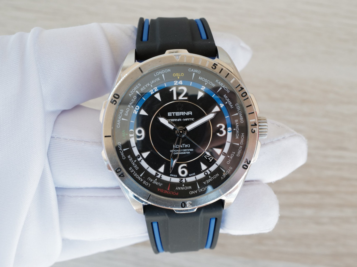 Швейцарський годинник Eterna Kontiki World Timer
