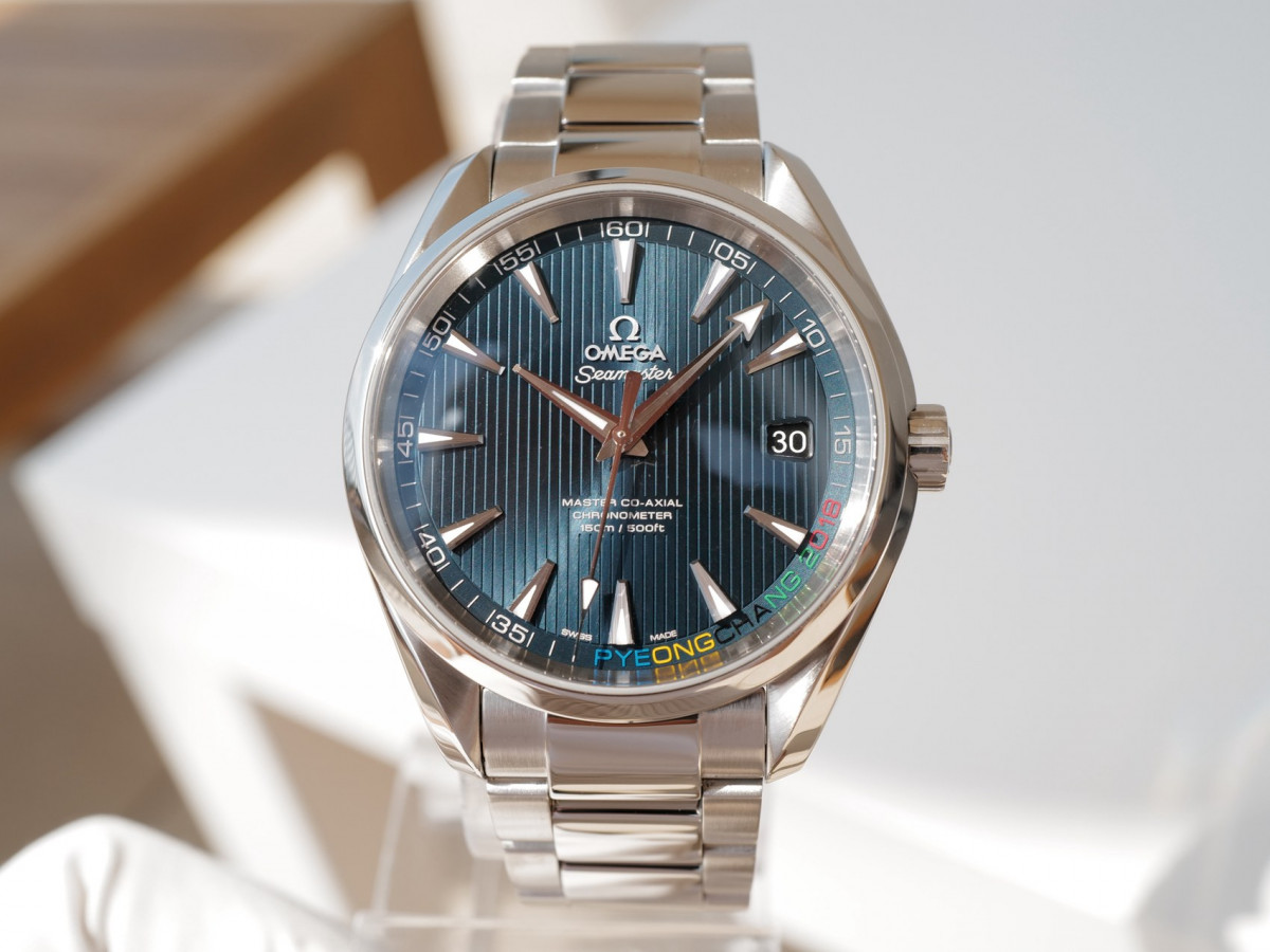 Швейцарские часы Omega Seamaster Aqua Terra Pyeongchang 2018 Limited Edition