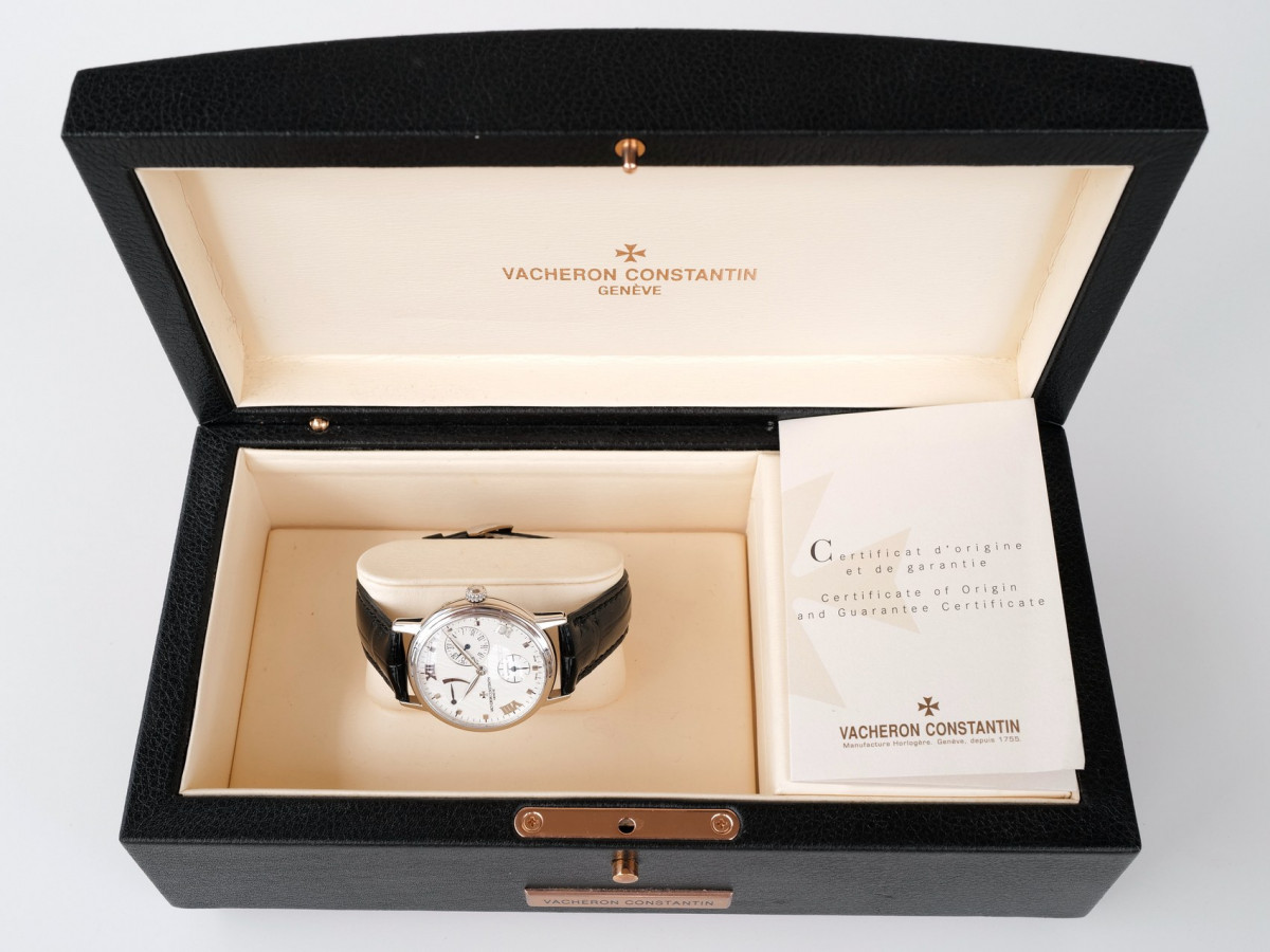 Швейцарський годинник Vacheron Constantin Patrimony Power Reserve 18K White Gold