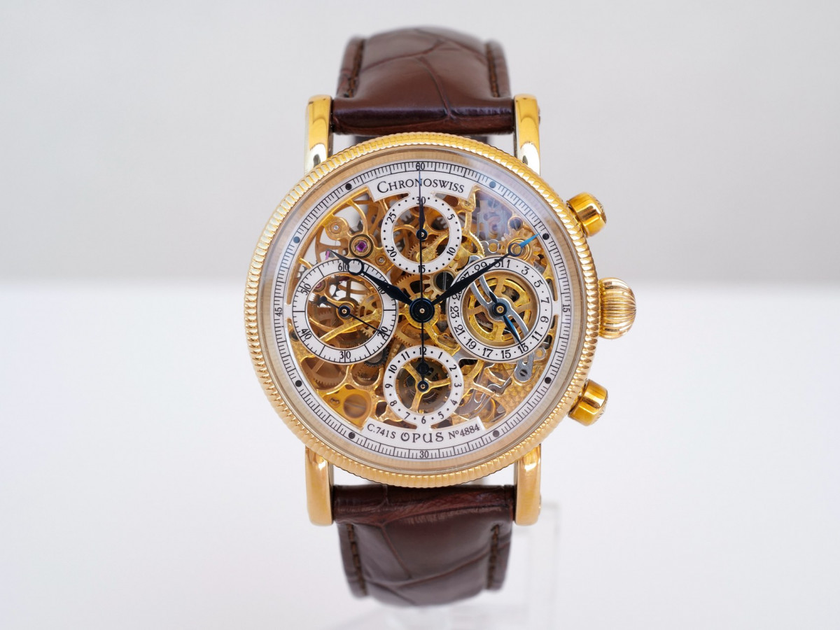 Швейцарський годинник Chronoswiss Opus Chronograph Skeleton 18K Yellow Gold