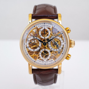 Швейцарський годинник Chronoswiss Opus Chronograph Skeleton 18K Yellow Gold