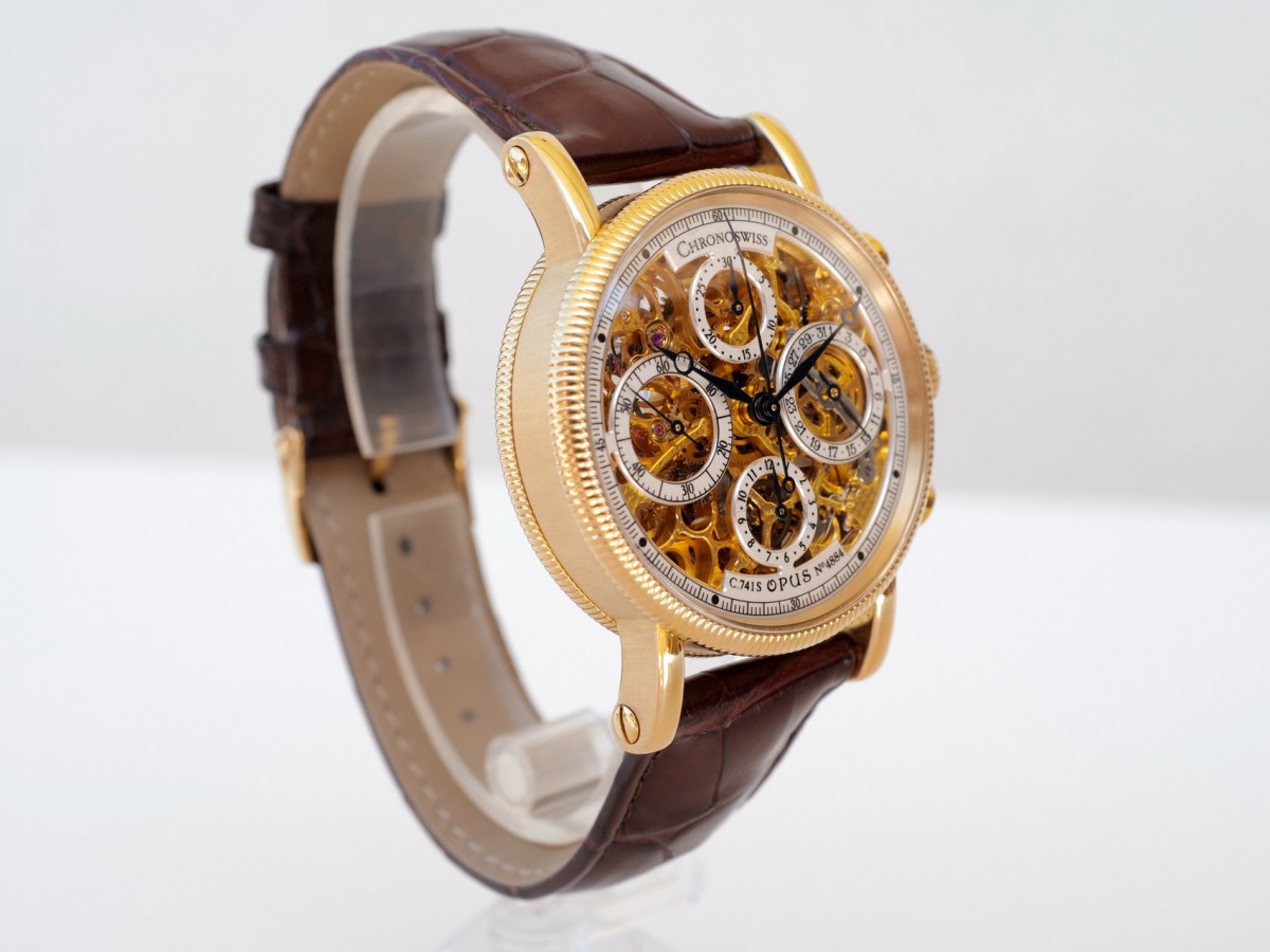 Швейцарський годинник Chronoswiss Opus Chronograph Skeleton 18K Yellow Gold