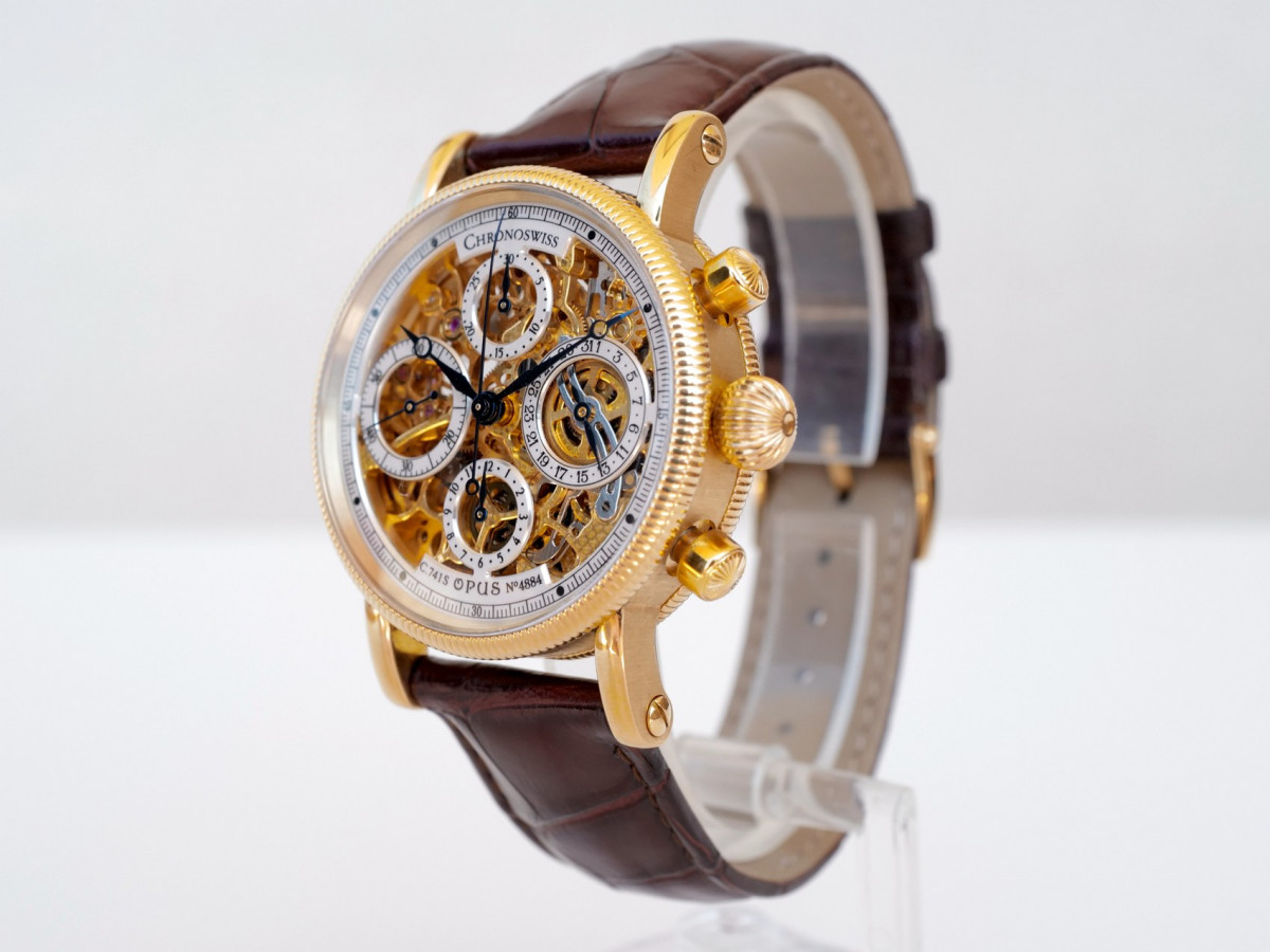Швейцарський годинник Chronoswiss Opus Chronograph Skeleton 18K Yellow Gold