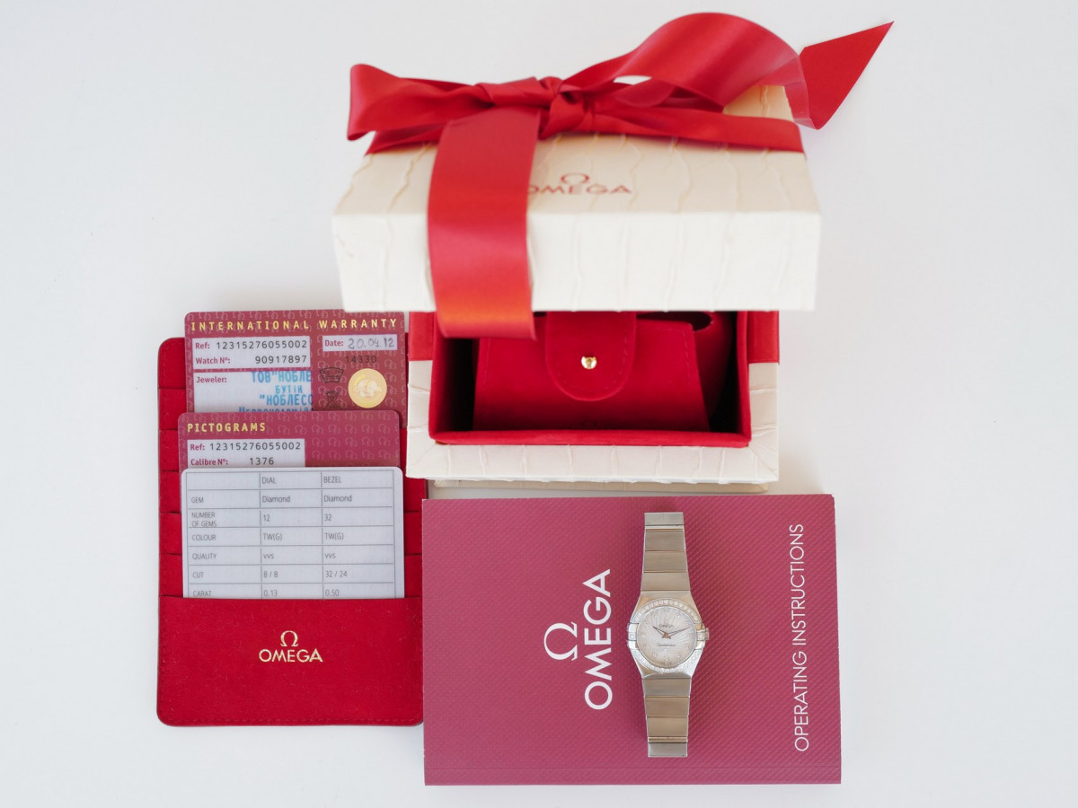 Швейцарський годинник Omega Constellation Quartz Diamonds