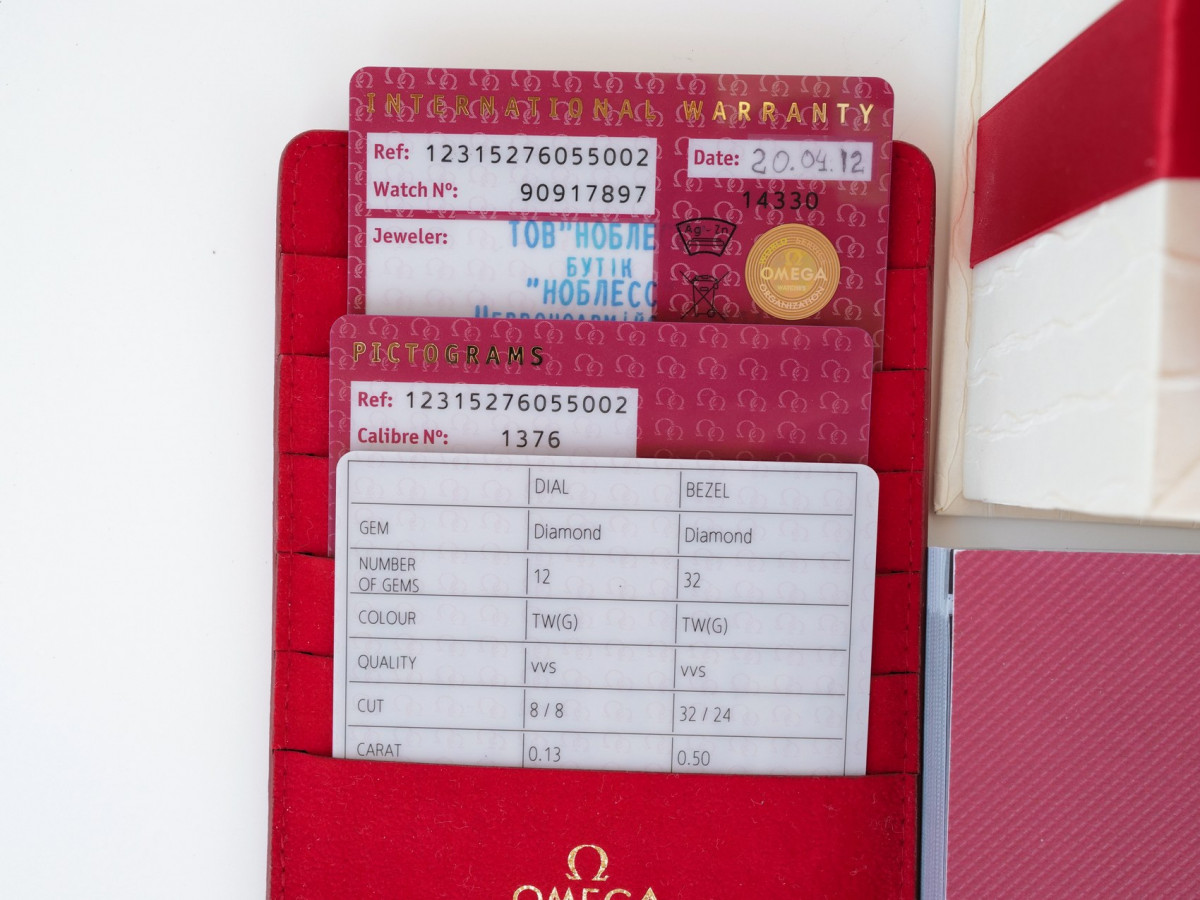 Швейцарський годинник Omega Constellation Quartz Diamonds