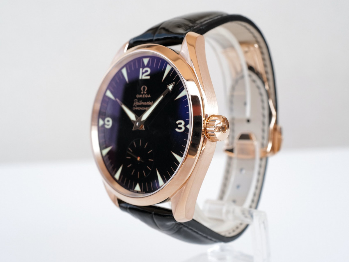 Swiss watch Omega Seamaster Railmaster XXL Chronometer Limited Edition 18K Rose Gold