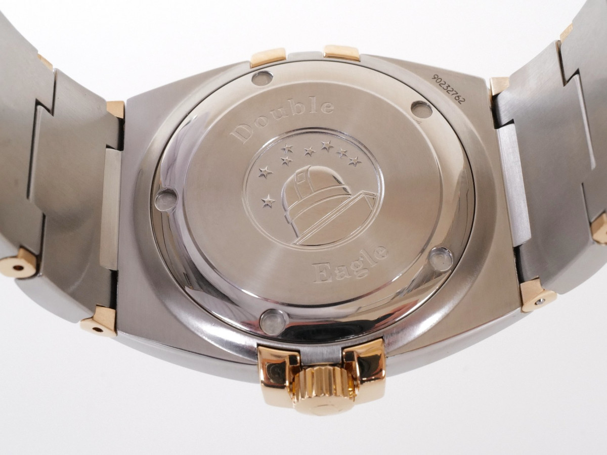 Швейцарские часы Omega Constellation Double Eagle 18K Yellow Gold Steel Quartz