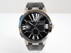 Швейцарские часы Ulysse Nardin Executive Dual Time Black Rubber Strap Black Dial 43