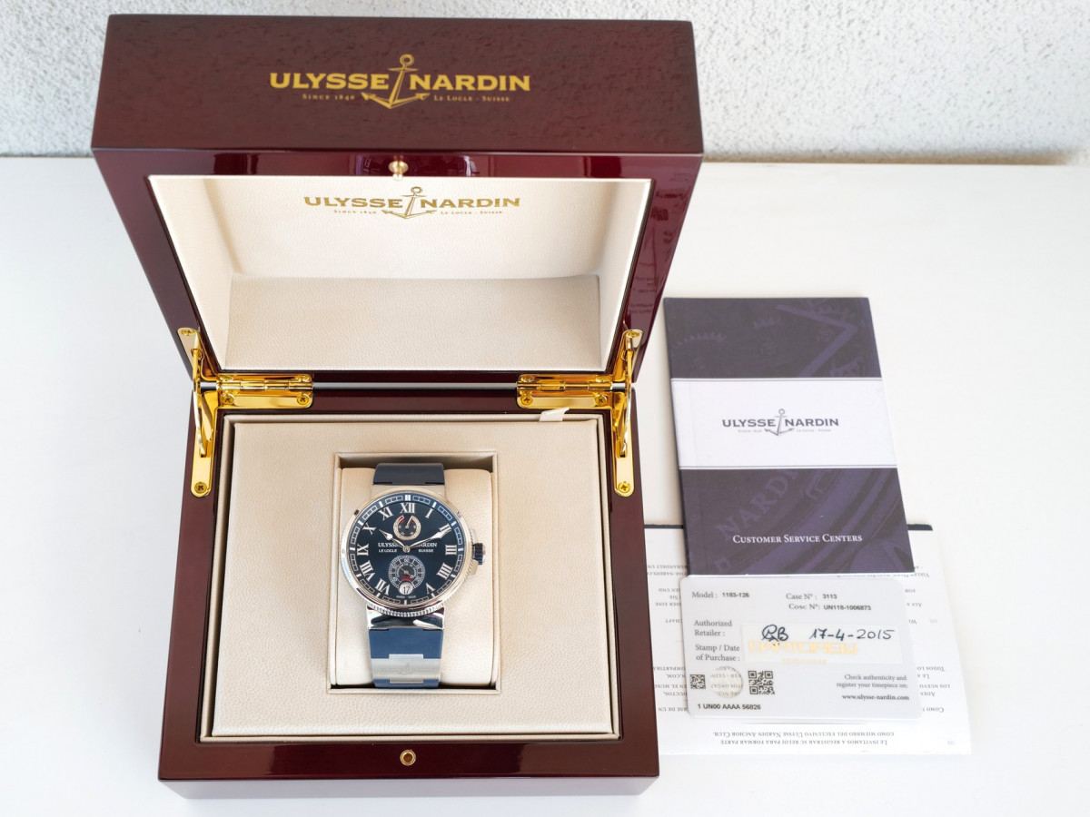 Швейцарские часы Ulysse Nardin Marine Chronometer Manufacture Blue Dial