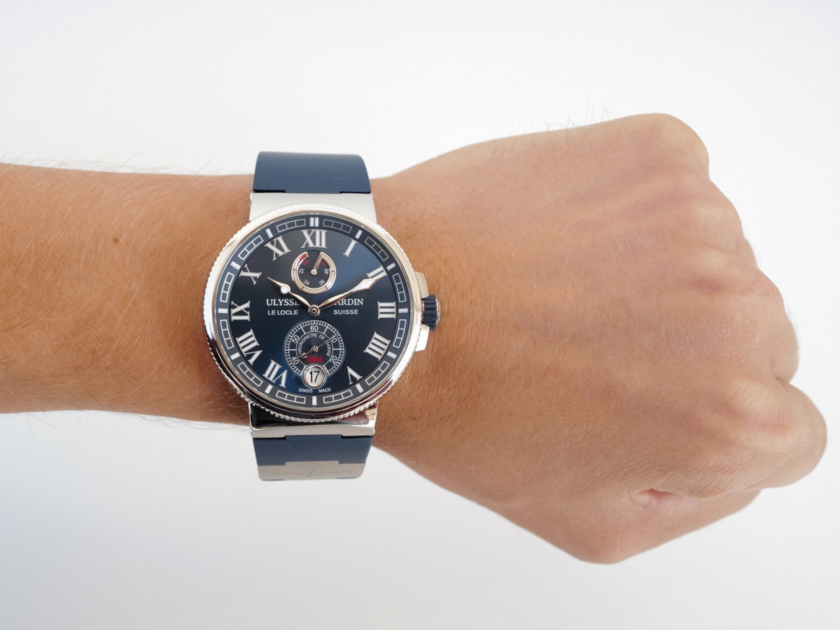 Швейцарские часы Ulysse Nardin Marine Chronometer Manufacture Blue Dial