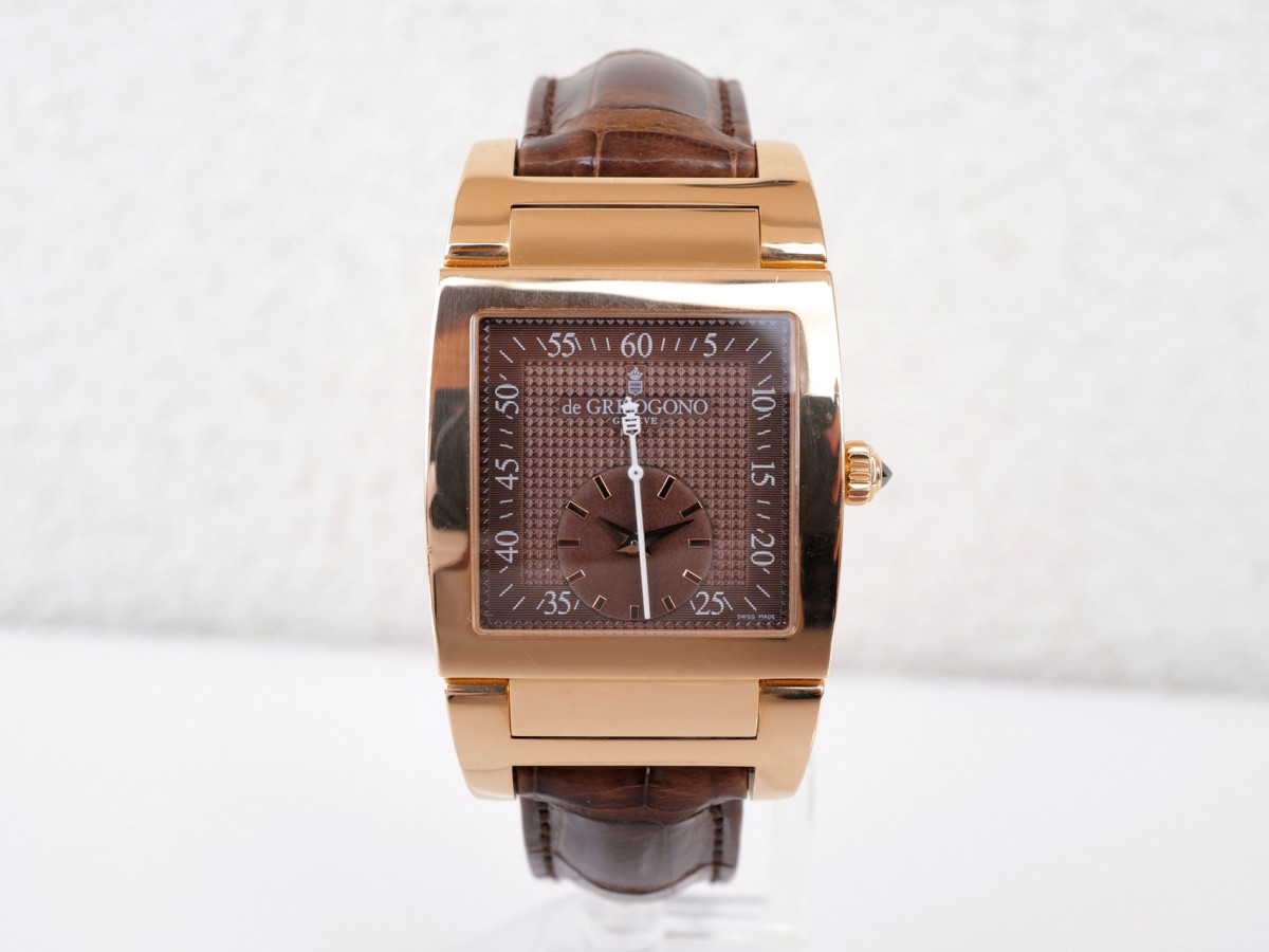 Швейцарские часы De Grisogono Instrumento Uno Grande Seconde 18K Rose Gold Automatic