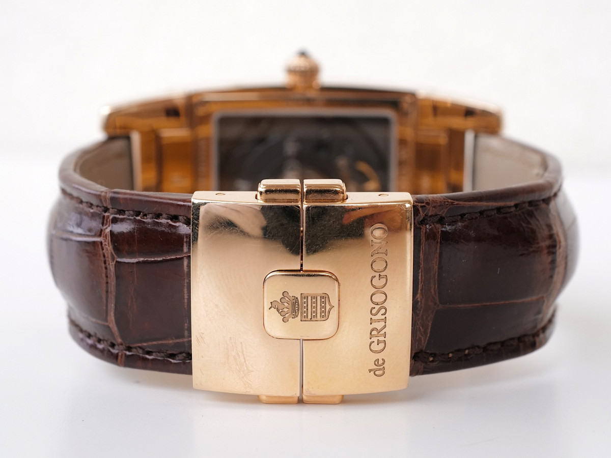 Швейцарские часы De Grisogono Instrumento Uno Grande Seconde 18K Rose Gold Automatic