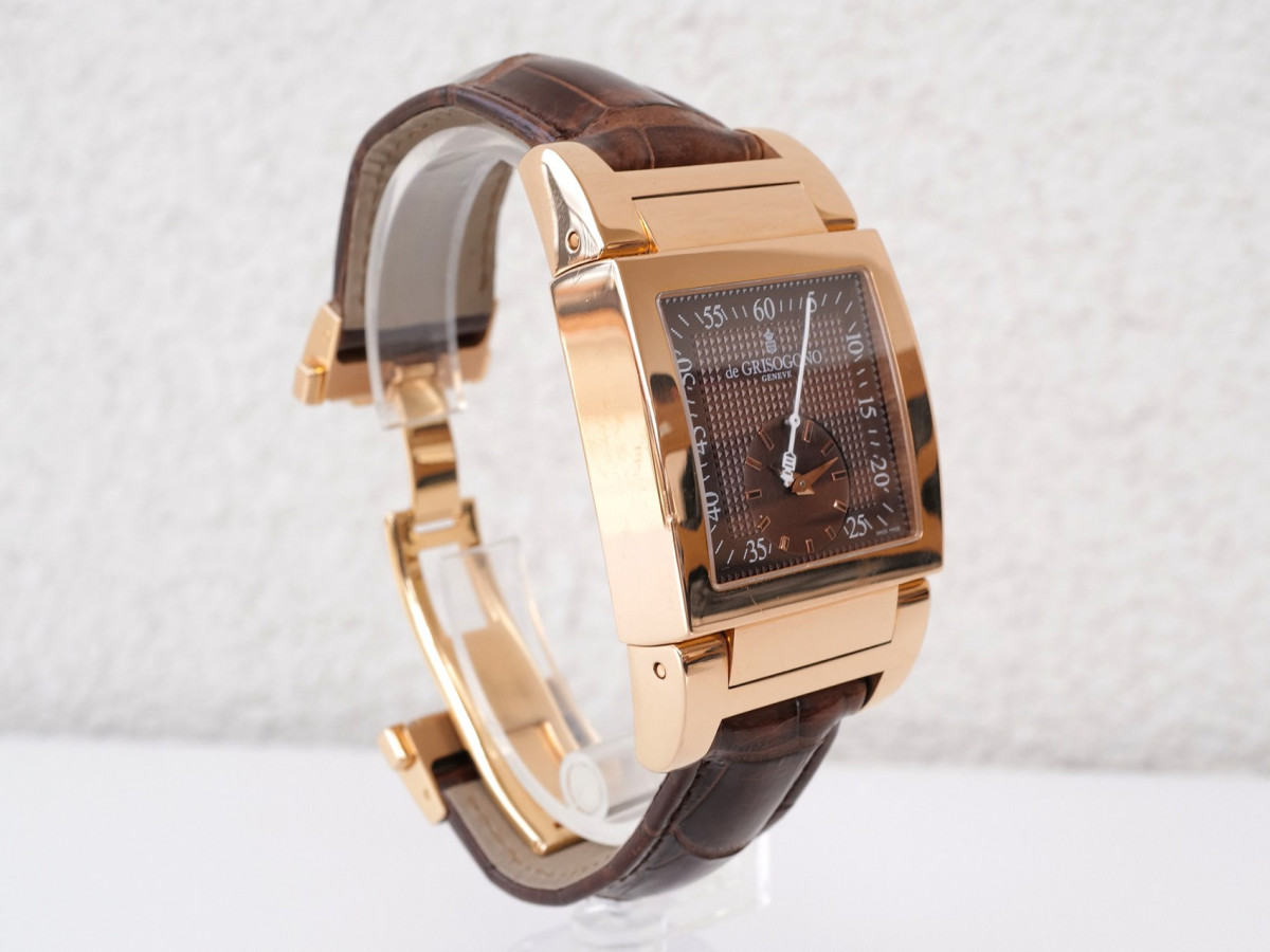 Швейцарские часы De Grisogono Instrumento Uno Grande Seconde 18K Rose Gold Automatic
