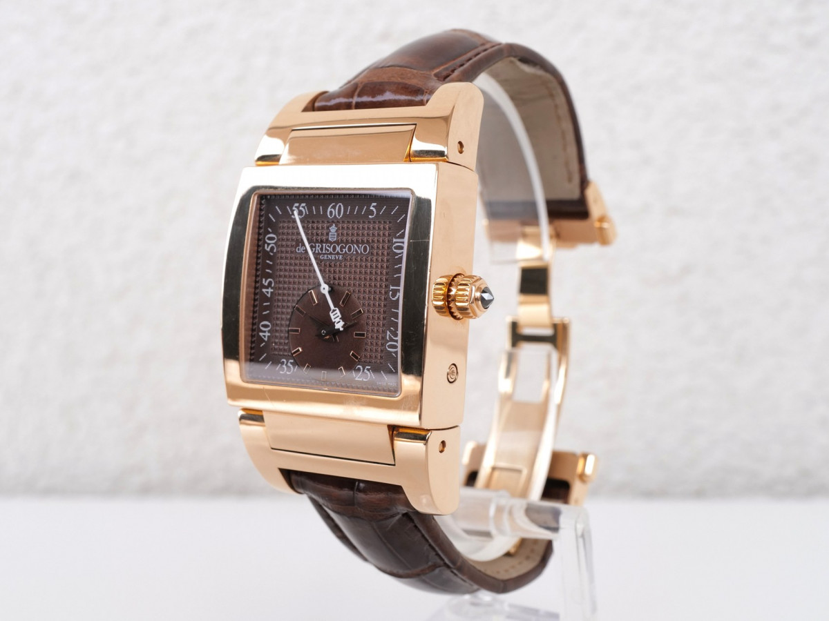 Швейцарские часы De Grisogono Instrumento Uno Grande Seconde 18K Rose Gold Automatic
