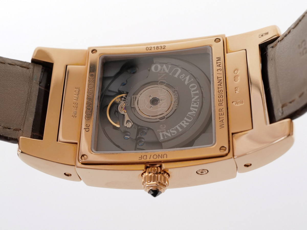 Швейцарские часы De Grisogono Instrumento Uno Grande Seconde 18K Rose Gold Automatic