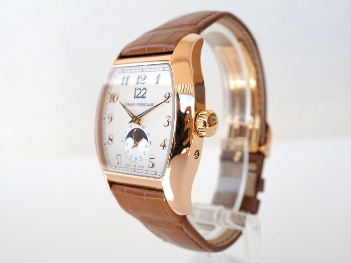 Швейцарський годинник Girard-Perregaux Richeville Large Date Moon-Phases 18K Rose Gold