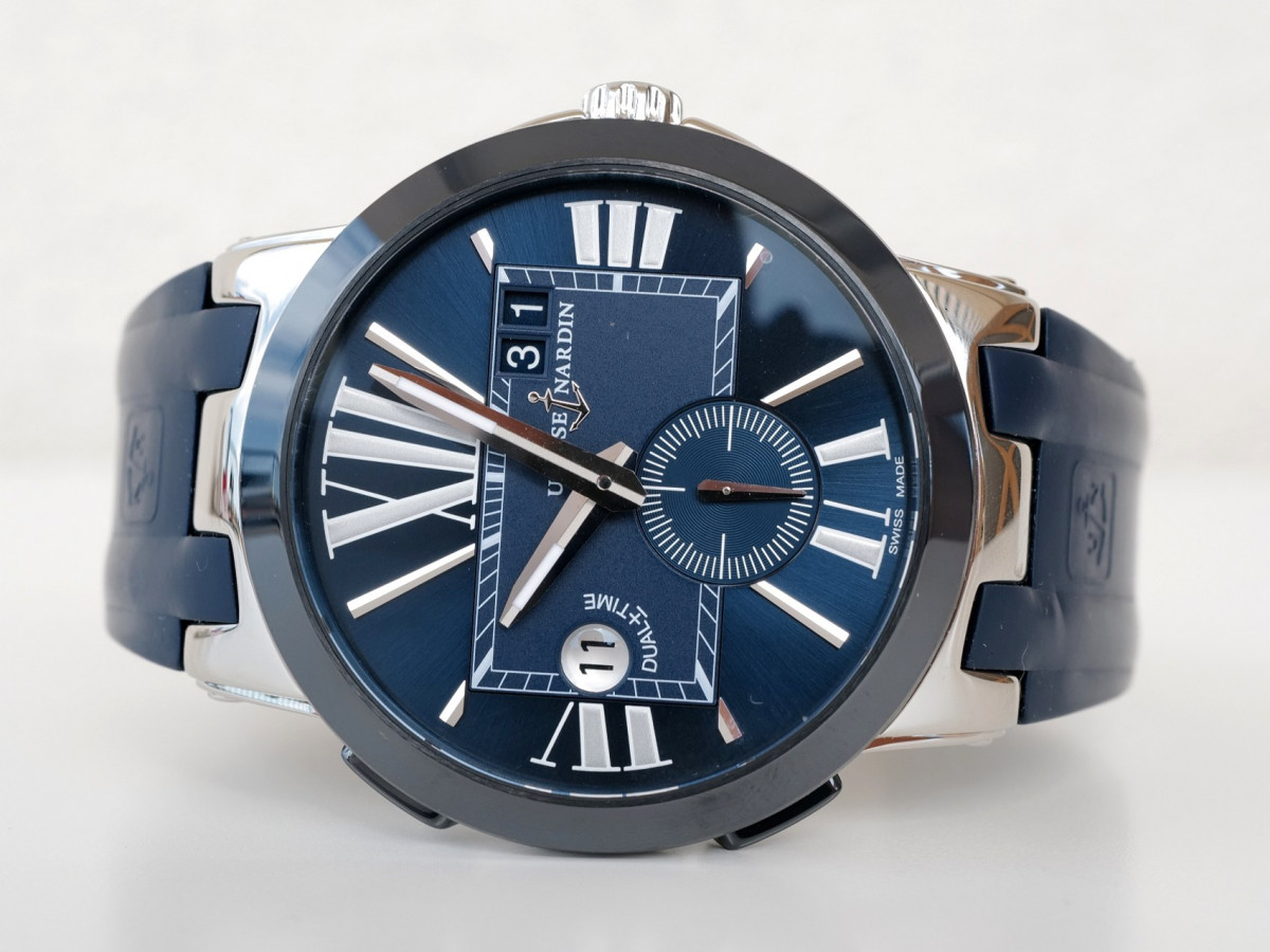 Swiss watch Ulysse Nardin Executive Dual Time Blue Dial
