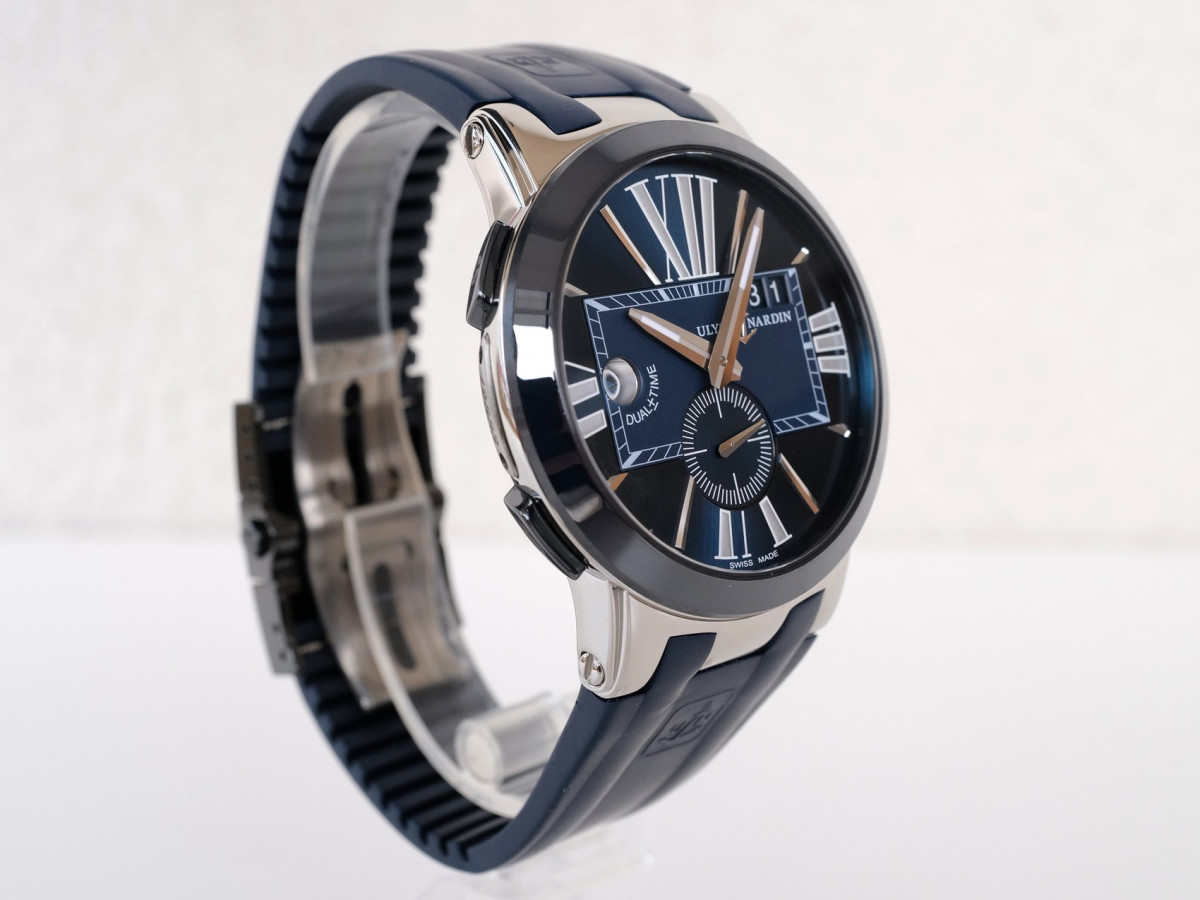 Swiss watch Ulysse Nardin Executive Dual Time Blue Dial