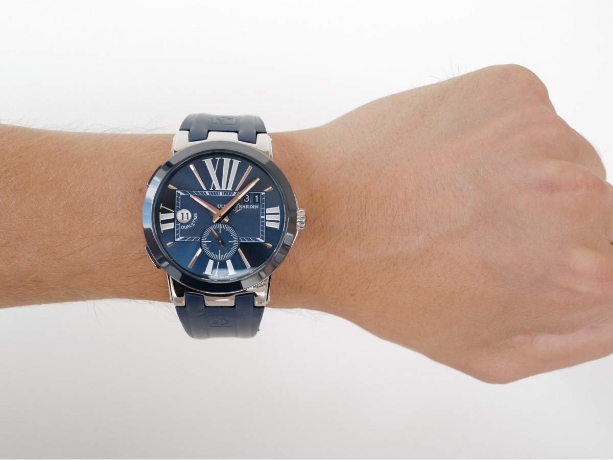 Swiss watch Ulysse Nardin Executive Dual Time Blue Dial