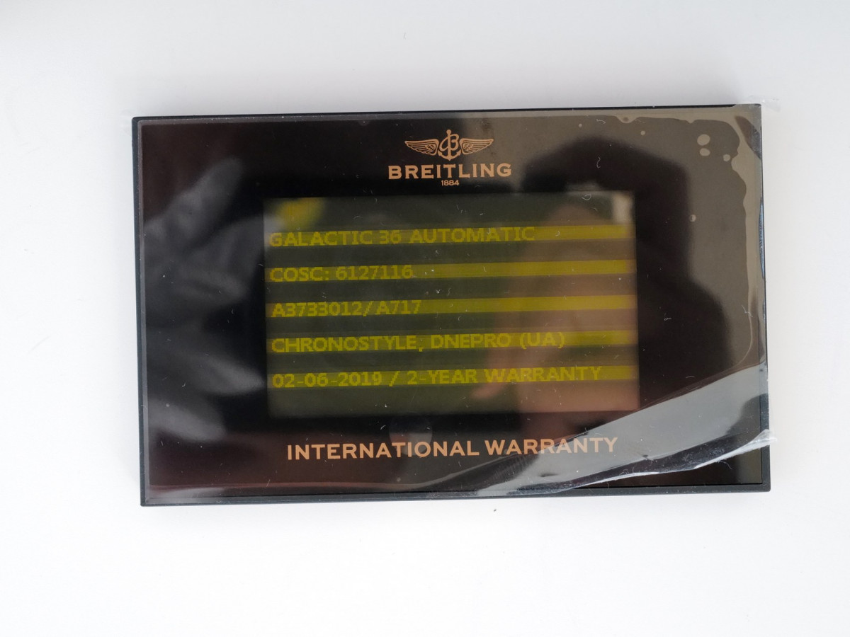 Швейцарские часы Breitling Galactic 36 Automatic MOP Diamond Dial